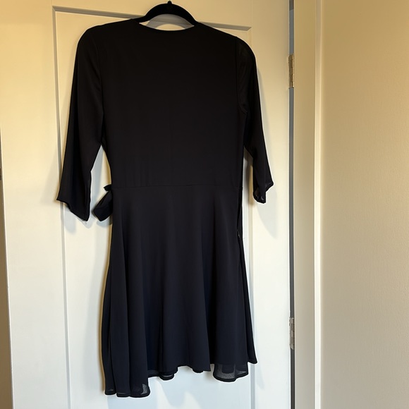 Abercrombie wrap dress in navy blue - Picture 2 of 4